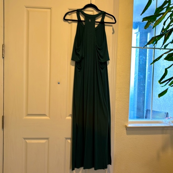 Sweaty Betty Holistic cut out jersey maxi dress in teal, size Large - Picture 2 of 5